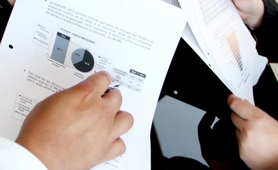 business charts data document